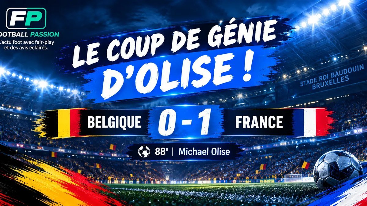 Michael Olise marque le but de la victoire de la France en Belgique en Ligue des nations