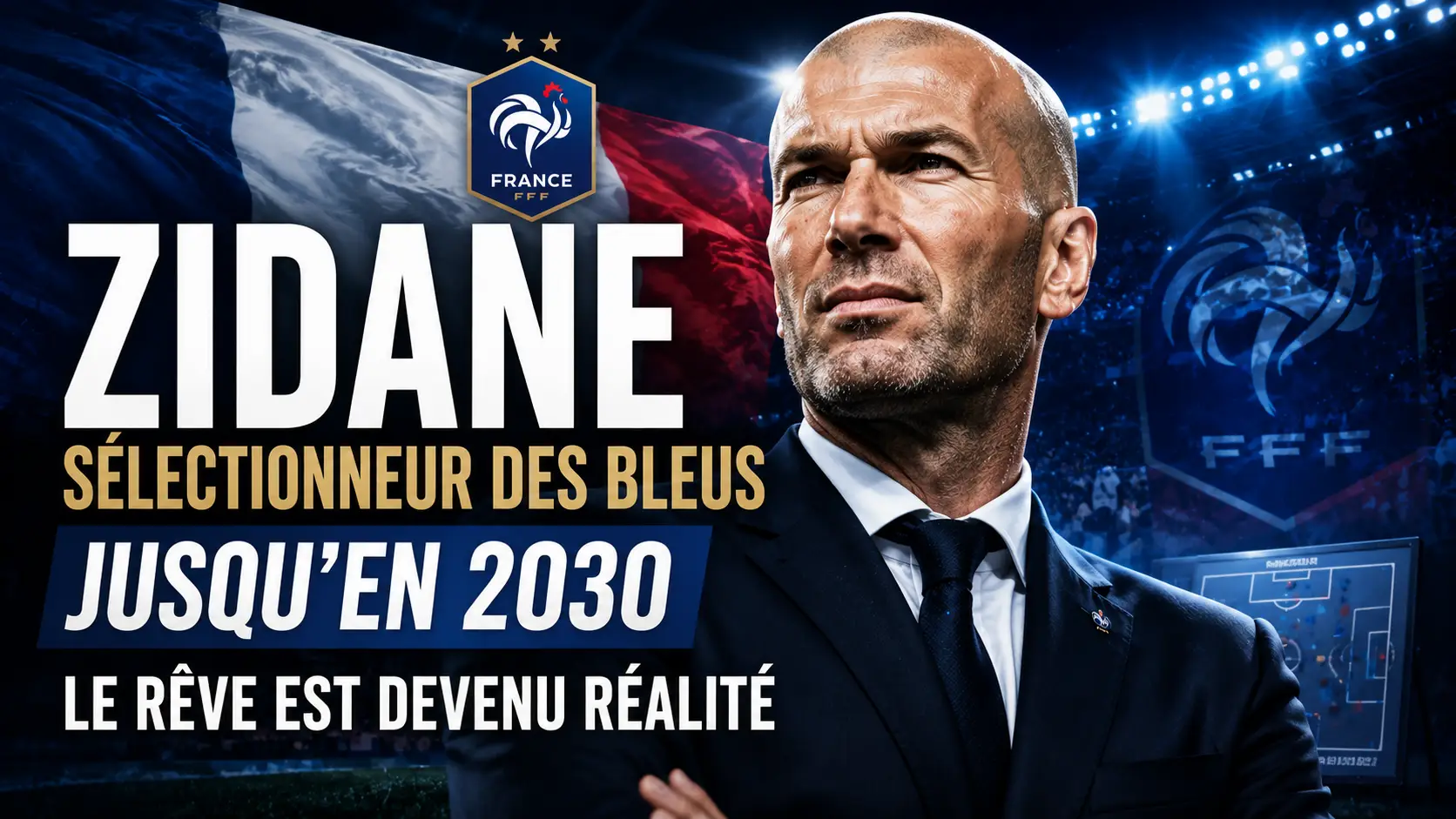 Zinedine Zidane presente comme nouveau selectionneur des Bleus