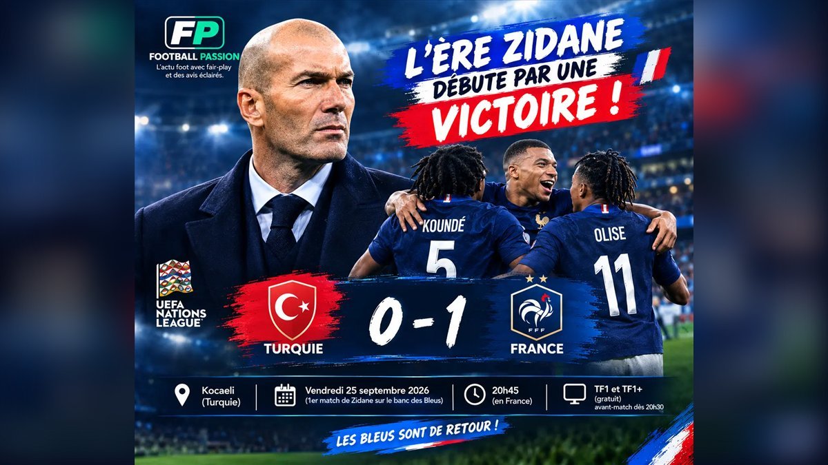 Zinedine Zidane et les Bleus fetent la victoire 1-0 en Turquie en Ligue des nations